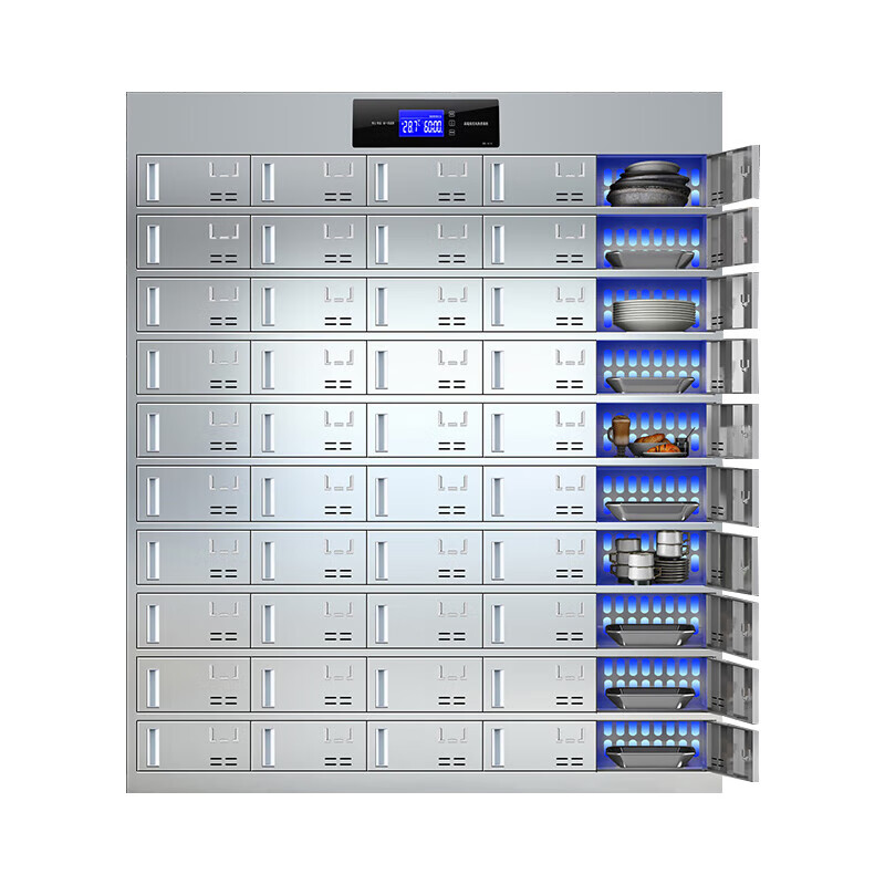 Zhoubang stainless steel plate cabinet factory staff canteen school cafeteria cupboard 50 doors