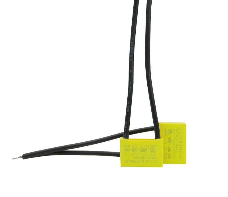 Lamps anti-flicker, anti-ghost fire capacitor single fire smart switch LED light 0.1UF fire safety regulations 275v with wire 0.1UF two wires 2 pieces 1 piece