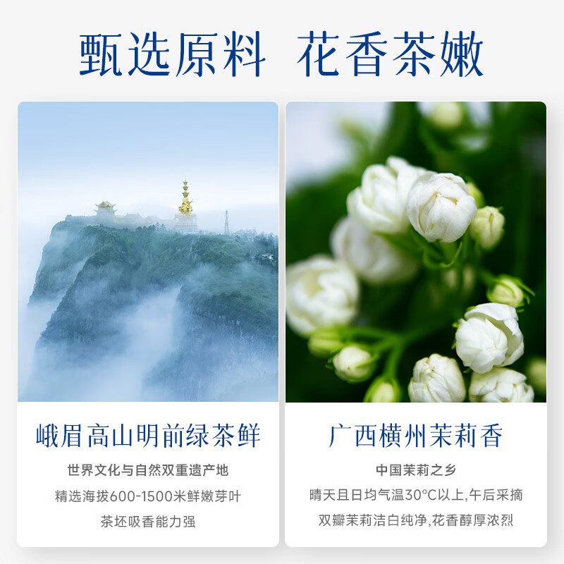 Bitan Piaoxue Jasmine Tea Emeishan Tea Special Grade 54g Bag Best Selling Tea for Yourself Drink 34003