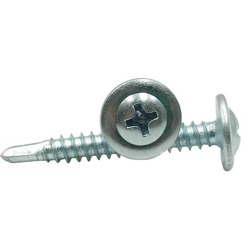 Sanqihu national standard cross large flat head drill tail wire self-tapping self-drilling screw large round head washer screw swallow tail gong beige M4.213 5 catties