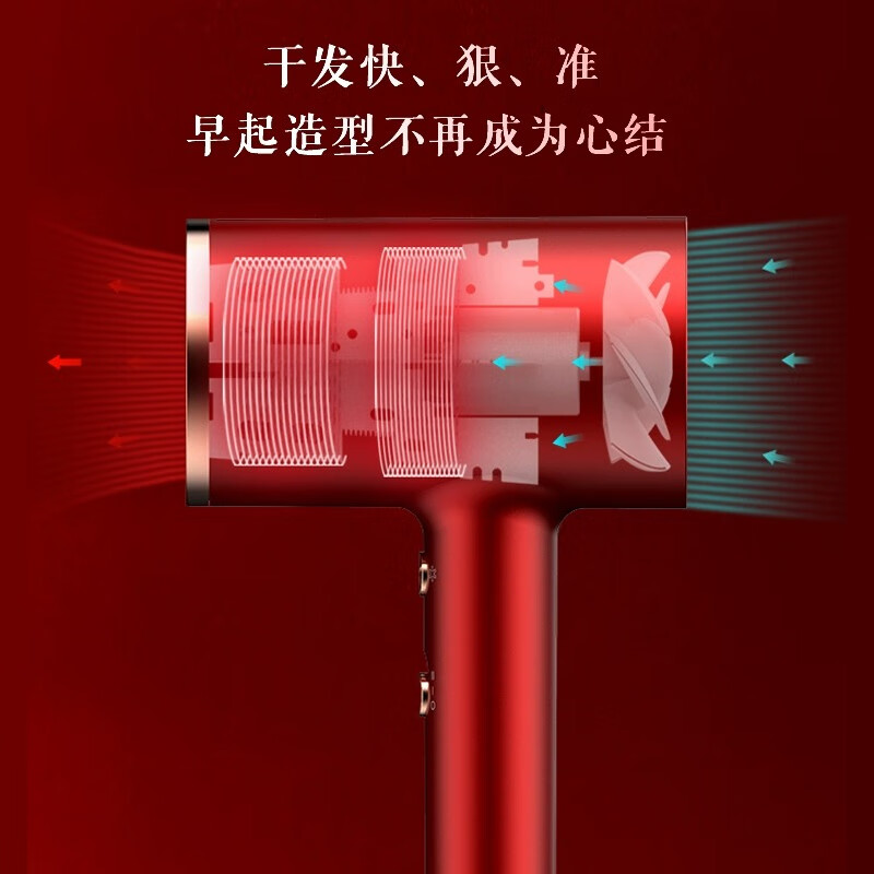 Haier hair dryer cold household constant temperature high power quick drying negative ion dormitory student hair care hair dryer popular hot model HC51-2026