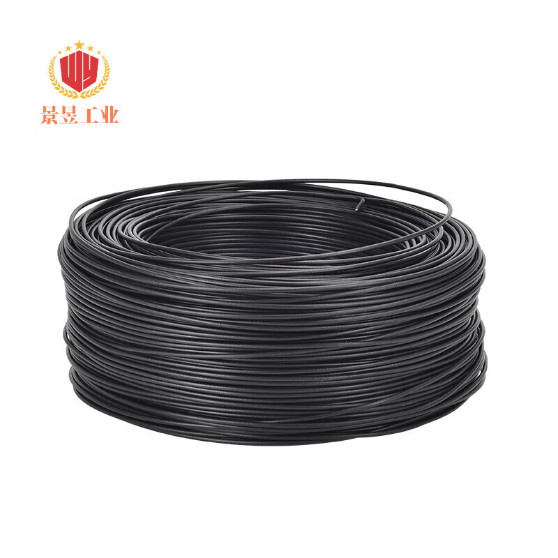 Tie wire Telecom optical cable tie wire outdoor fiber optic cable tie wire gardening tie wire with iron wire coated photovoltaic communication tie wire iron core 0.45 black round 90 meters / roll