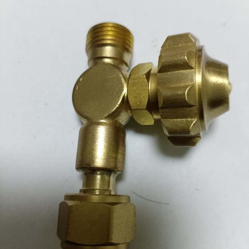 Pressure reducing valve outlet to quick-plug pagoda card sleeve connector 8mm 6mm 4mm fine-tuning valve oxygen nitrogen reverse thread fine-tuning M16*1.5 inner ball head to 6mm quick-plug