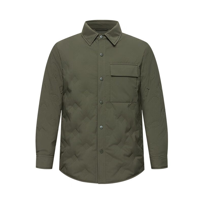 Xiahu Shijia new fall and winter lapel water-repellent white goose down jacket black M (116-130 pounds)