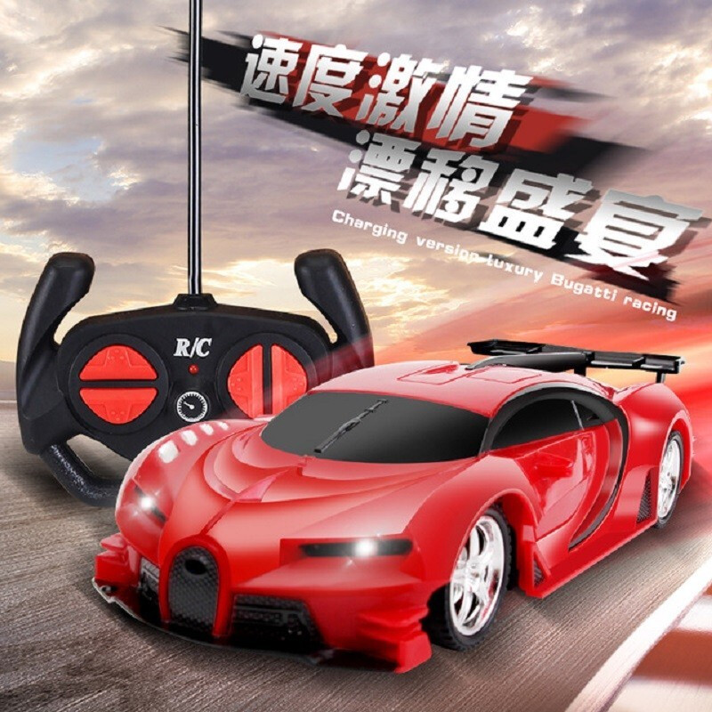 Crown Nest Children's Toy Boy New Year Gift 6rc Remote Control Car Toy Electric Bugatti Racing Educational Toy Car