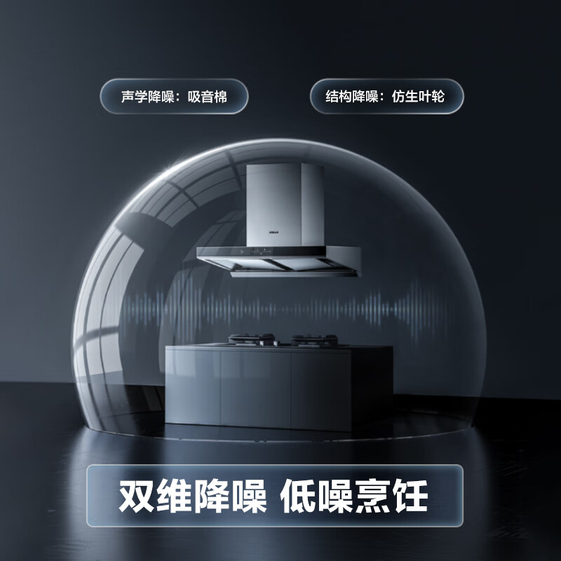 Boss variable frequency dual cavity 60D1S European style 22 air volume top suction range hood suction range hood household trade-in first class energy efficiency can be equipped with gas stove national subsidy