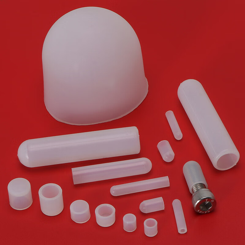 Thousands of pieces of light, high temperature resistant silicone sleeve screw protective sleeve screw silicone sleeve electroplating silicone cap silicone sleeve spray silicone sleeve large rubber sleeve thread protective sleeve plastic protective sleeve sheath for paint spraying M10x50 (5 pieces)