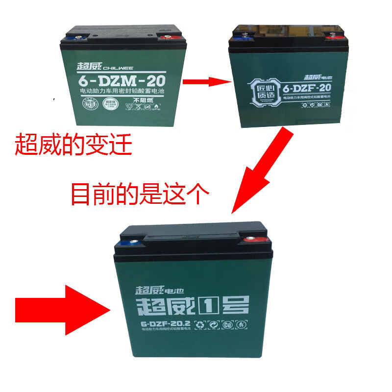Chaowei graphene electric vehicle battery 12V 20a 6-DZF-20 black gold super 12v48v60v72v23a (1 piece) 12V20.2AH Chaowei No. 1
