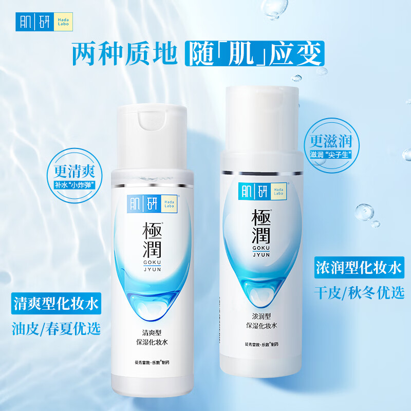 Hadaru Jimo Moisturizing Water Lotion Set, Refreshing Toner Lotion, Hyaluronic Acid Brightening Skin Care Products, New Year's Gift for Women