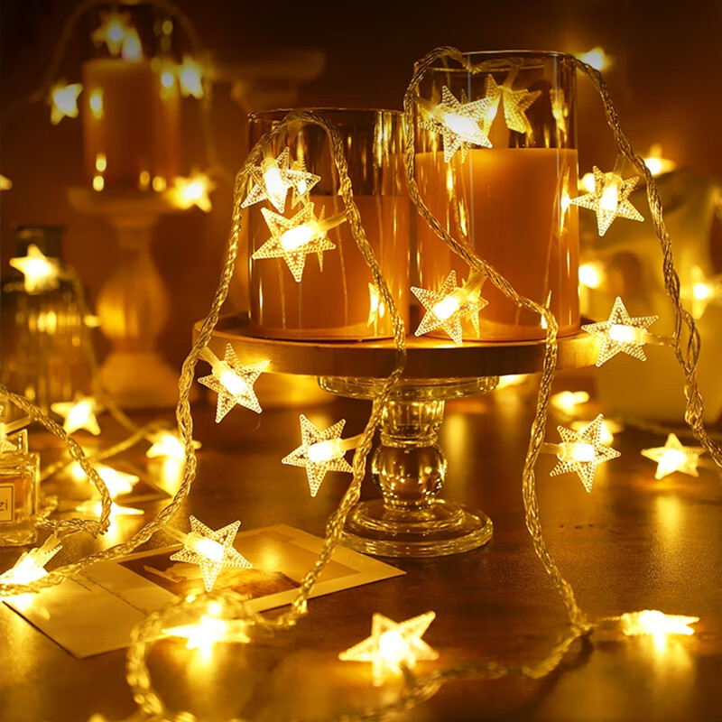 Gascox Star Lamp Small Color Lamp LED String Light Atmosphere Lamp Gypsophila Birthday Romantic Atmosphere Decoration Room Decorative Light