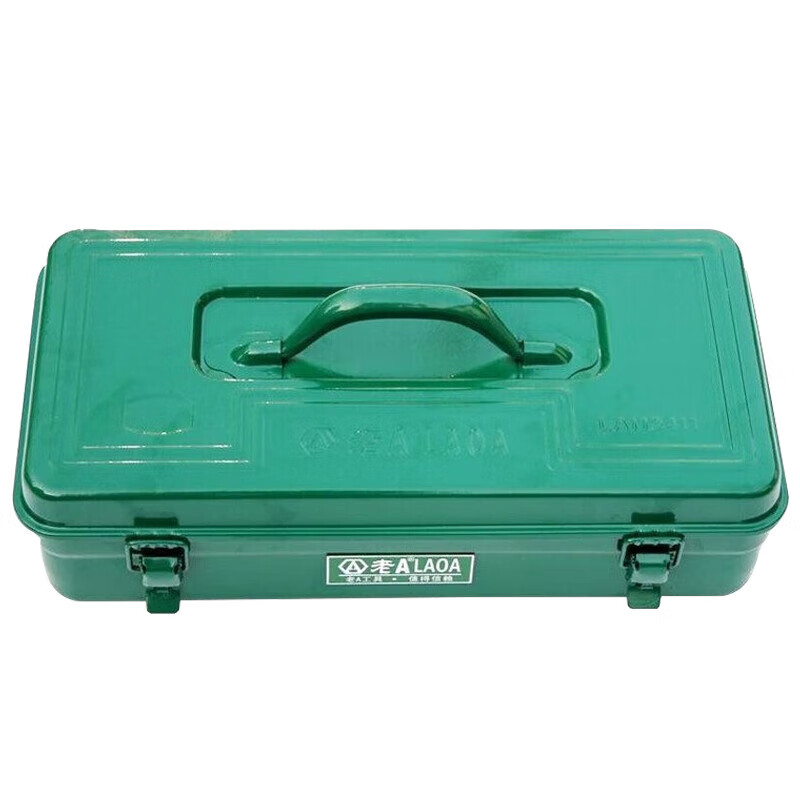 LAOA (LAOA) hardware household tool box storage box car thickened iron box with compartment 18 inches LA113118