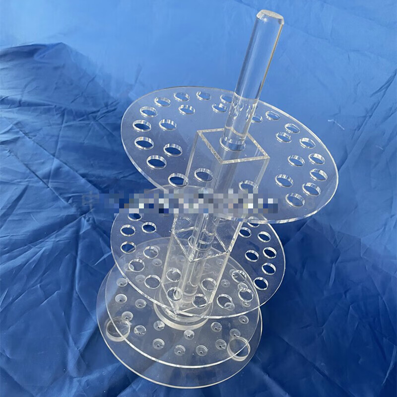 30-hole transparent acrylic pipette rack round vertical pipette rack plexiglass round pipette rack