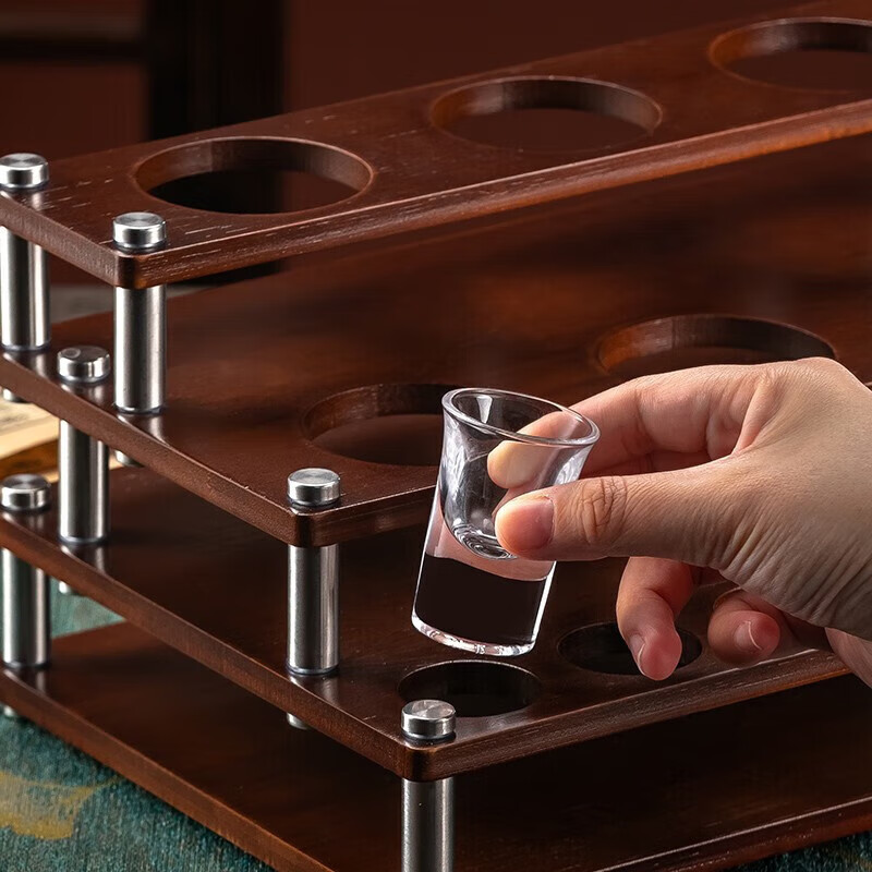 Genas white wine glass wine dispenser set household wine set two or two cups wine jug glass spirit cup storage rack 10 pots 10 cups