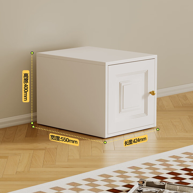 Jiachi household iron wardrobe steel simple bedroom children's wardrobe iron sliding door balcony storage cabinet moisture-proof cabinet 424*550*400mm single door top cabinet environmentally friendly certified combination wardrobe door-to-door delivery + master installation