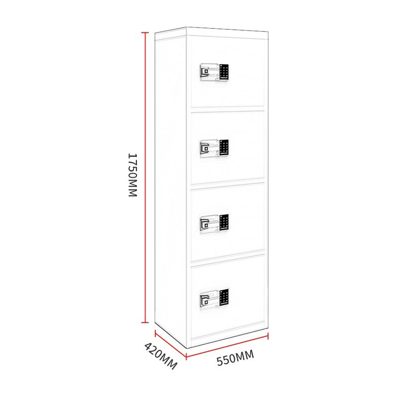 KINKOCCL safe cabinet file cabinet double safe file cabinet smart password lock four doors