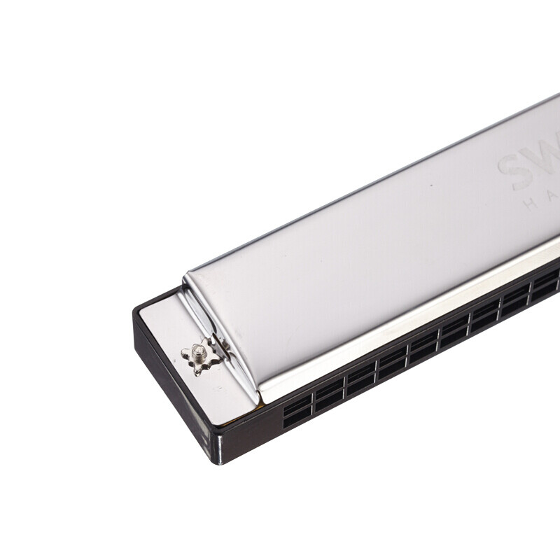 Swan Swan harmonica for children, beginners and students 24 double-hole single-note C major polyphonic professional performance instrument 24-hole pink polyphonic C-key advanced model