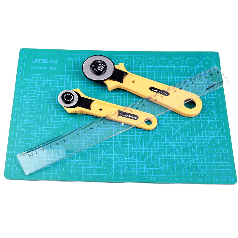 Customized slingshot flat rubber band cutting tool cutting hob production assistant taper ruler ring blade backing plate A4 backing plate
