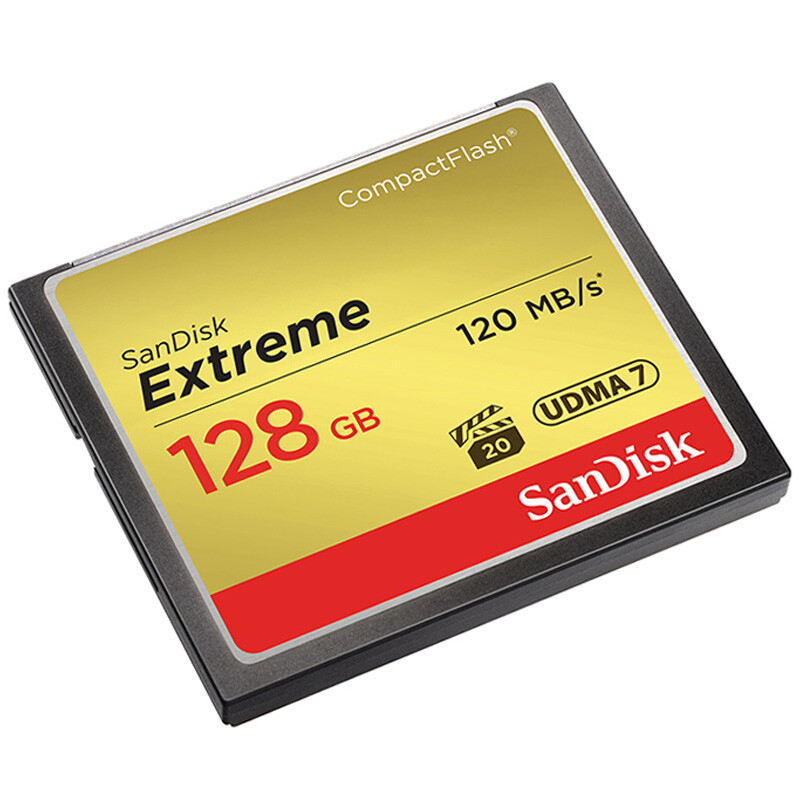 SanDisk 128GB CF (CompactFlash) memory card UDMA-7 ultra-fast memory card, reading speed 120MB/s, writing speed 85MB/s SLR camera memory card
