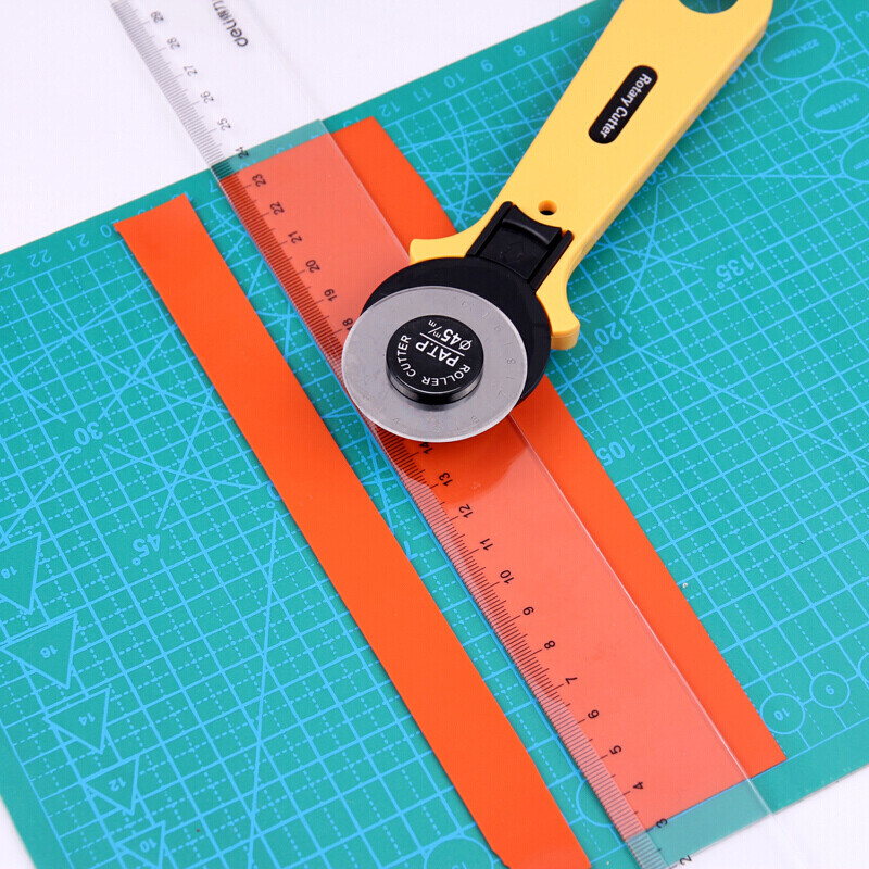 Customized slingshot flat rubber band cutting tool cutting hob production assistant taper ruler ring blade backing plate A4 backing plate