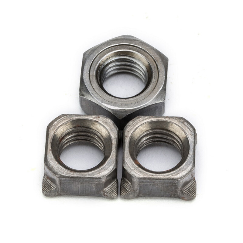 JINGGONG Natural Hexagonal Welding Nut/304 Stainless Steel Square Welding Nut Welding Nut Spot Welding Nut Cap M8 (50 pieces) Natural Color No Welding Spots