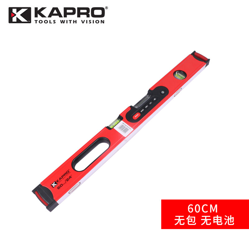 KAPRO electronic digital display level aluminum alloy magnetic level slope thickened ruler balance ruler 60cm digital display with magnet