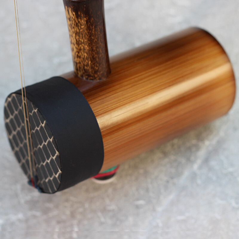 Made by Liu Menghu Liu Menghu's fine ebony shaft old purple bamboo Jinghu professional playing Xipi Erhuang exam stringed Jinghu musical instrument Erhuang Jinghu