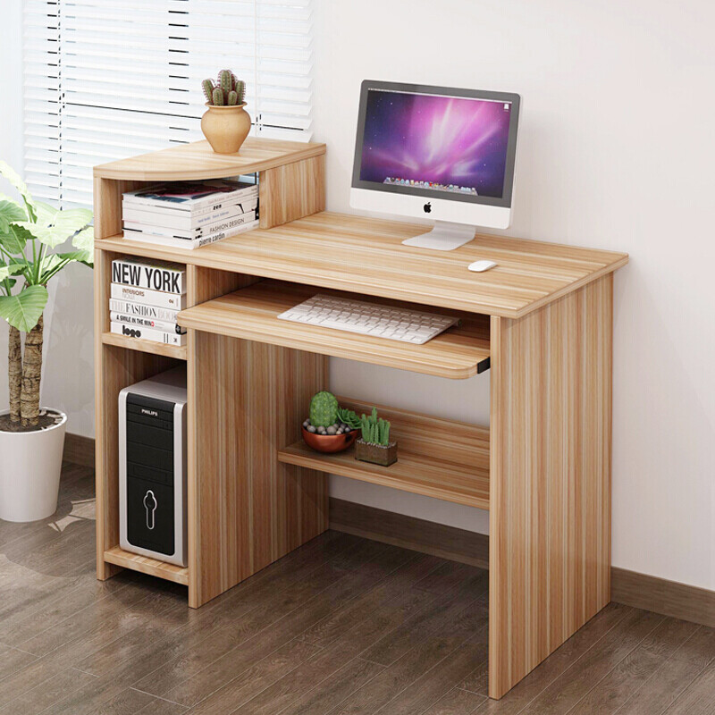 Cool Shark Computer Desk Desktop Home Study Modern Cool Shark Computer Desk Desktop Home Study Modern Minimalist Writing Table 90 48 Light Walnut Color