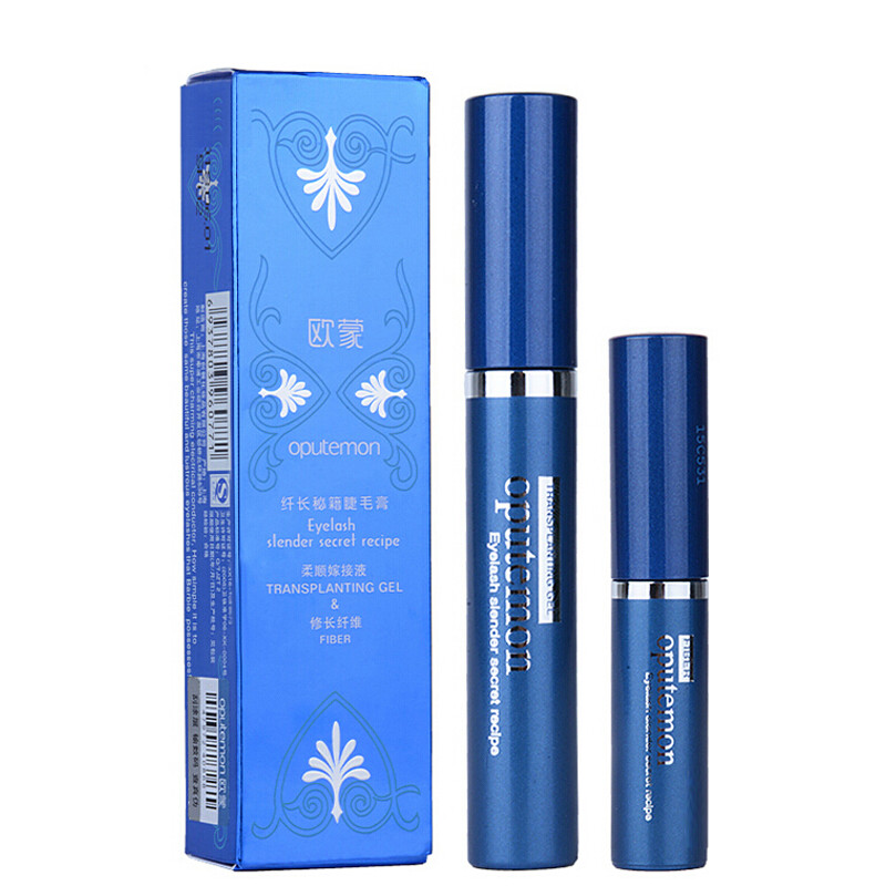 EU Oumeng slimming secret mascara set fiber grafted eyelashes thick, long, long-lasting, waterproof and not easy to smudge