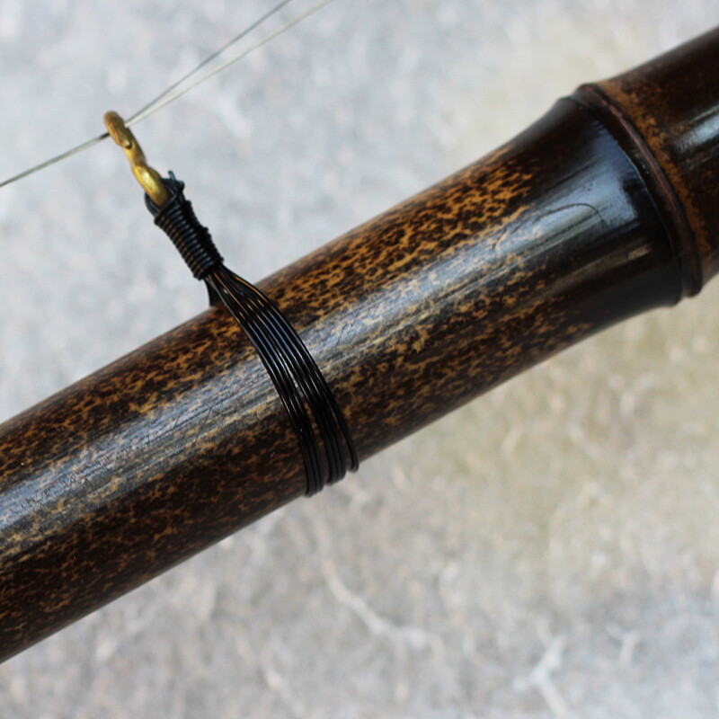 Made by Liu Menghu Liu Menghu's fine ebony shaft old purple bamboo Jinghu professional playing Xipi Erhuang exam stringed Jinghu musical instrument Erhuang Jinghu