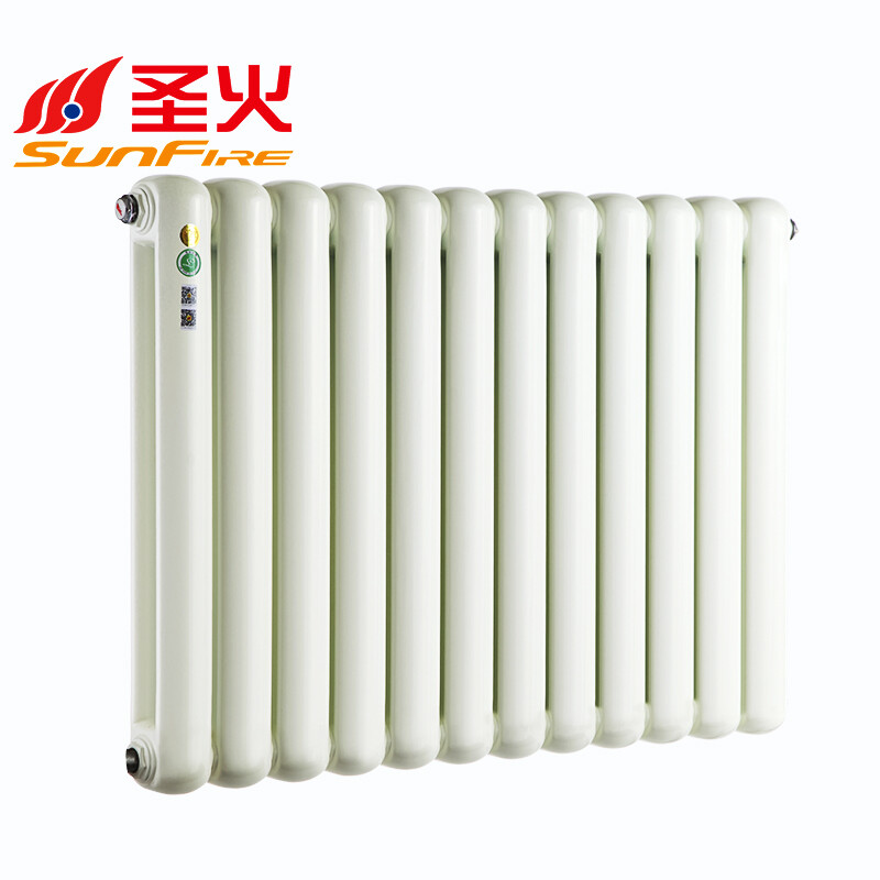 Holy fire thick channel steel radiator bathroom natural gas household central heating steel 70 enlarged water channel radiator Guangcai 70 370mm