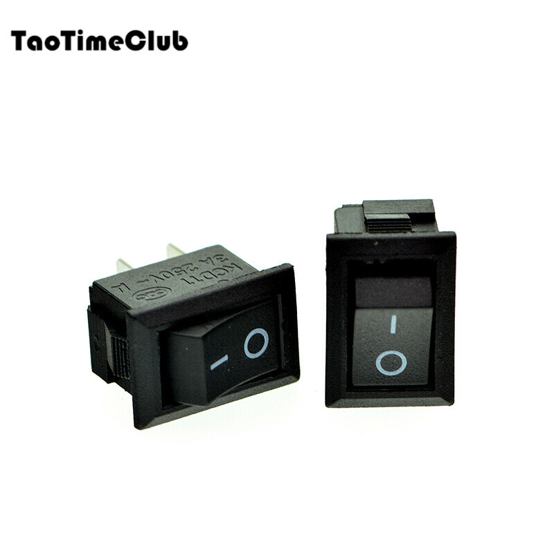 TaoTimeClub boat-shaped switch rocker boat-shaped power switch button 8.5*13.5mm 2 feet two gears