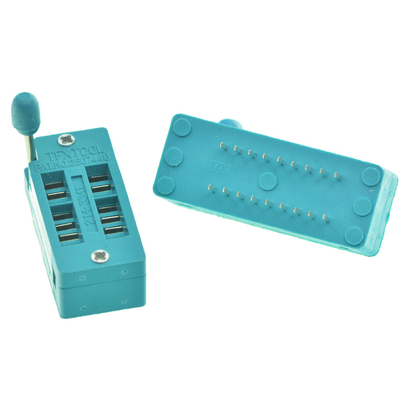 TaoTimeClub IC locking seat movable socket microcontroller chip test base 14-40P 16P