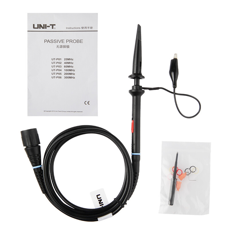 Uni-T oscilloscope probe 100M passive probe suitable for UTDCEX/CEL variety UT-P04