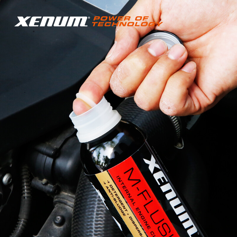 XENUM Ximen engine oil additive M-FLUSH removes carbon deposits, cleans sludge, and disassembles the internal engine cleaning agent