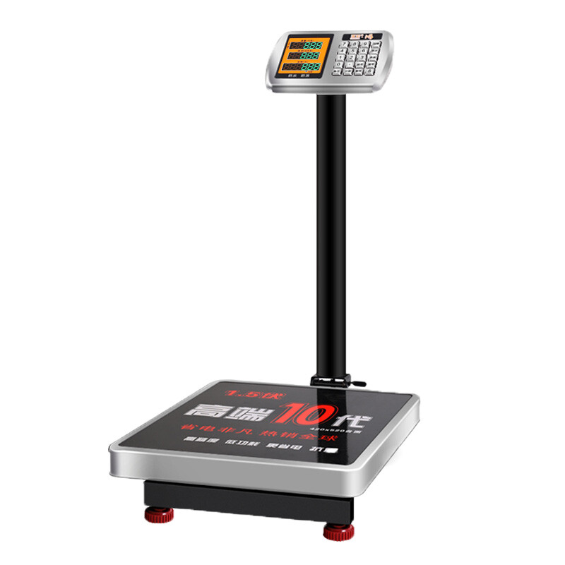 Yongcai (YONGCAI) two-color waterproof electronic scale commercial platform scale stainless steel high-precision weighing aquatic products and seafood vegetable selling scale weighing scale stall express heavy goods large scale 150 kg two-color display stainless steel waterproof scale foldable back