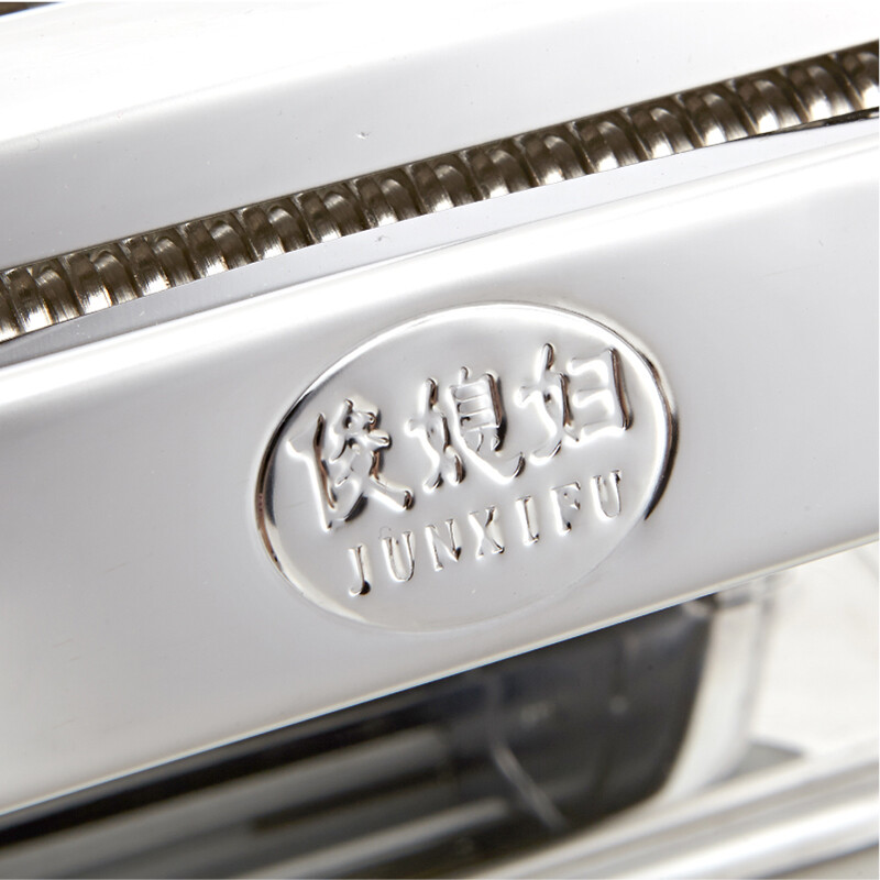 Jun's wife noodle machine hand-cranked stainless steel thickened noodle rolling machine strong round flat noodle dumpling wonton wrapper machine original color thickened three knives