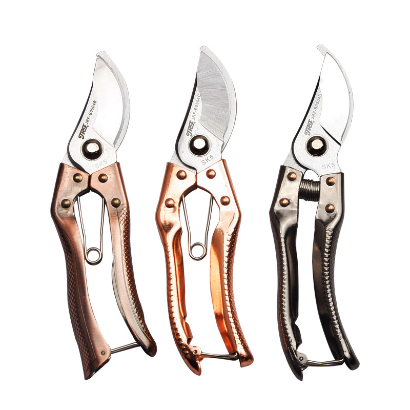 Jingruifeng gardening shears, fruit tree tools, pruning shears, thick branch shears, flower pruning scissors, flower and tree pruning tools, household multifunctional, bronze handle
