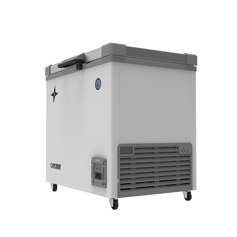 Bingxing minus 40 degree ultra-low temperature freezer commercial minus 15 to -45 degree low temperature refrigerator seafood restaurant Japanese food shop salmon deep-freezing quick-frozen glass door display freezer 158 liters glass door (length 900*width 735*height 855mm)