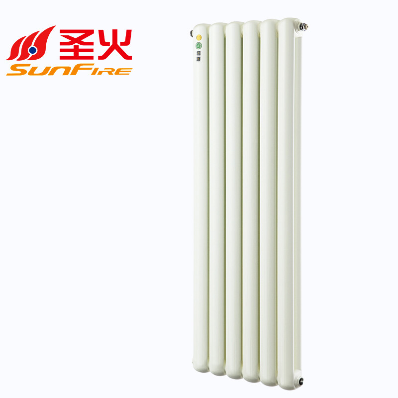 Holy fire thick channel steel radiator bathroom natural gas household central heating steel 70 enlarged water channel radiator Guangcai 70 370mm