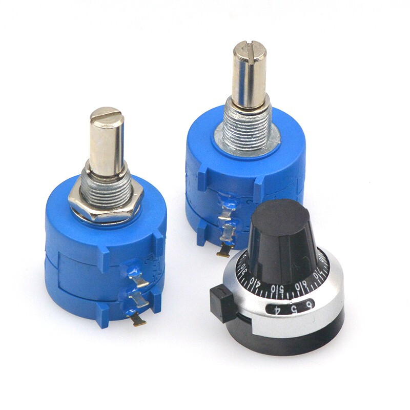 TaoTimeClub potentiometer knob 3590S-2-202L/501L 2K precision multi-turn adjustable potentiometer 3590S-2-501L 500R