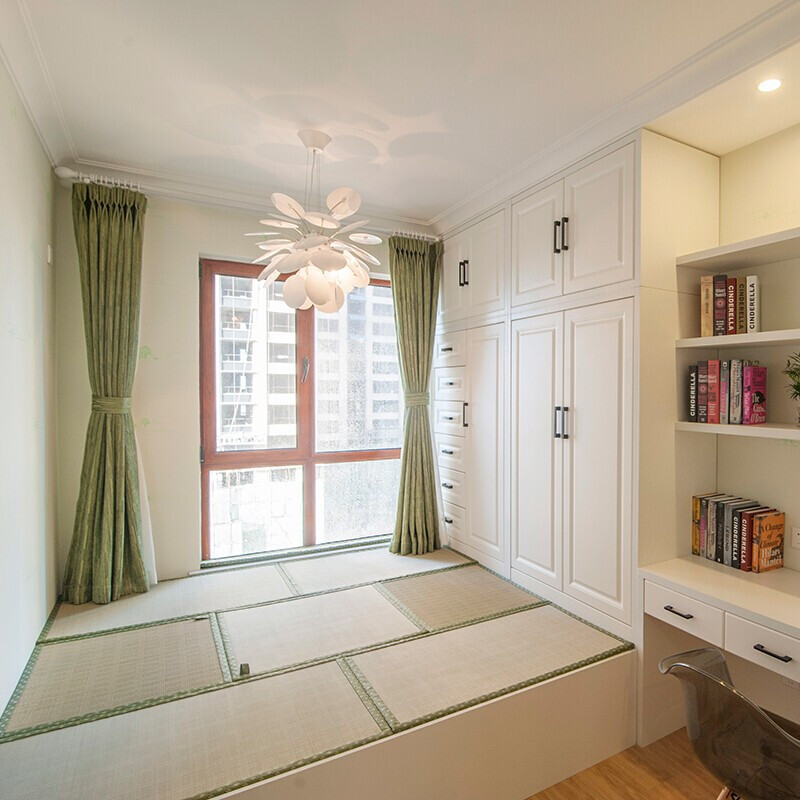 Curia tatami customization overall modern simple bedroom bed combination bay window study overall wardrobe customization Projection area/square meter 1800*2000