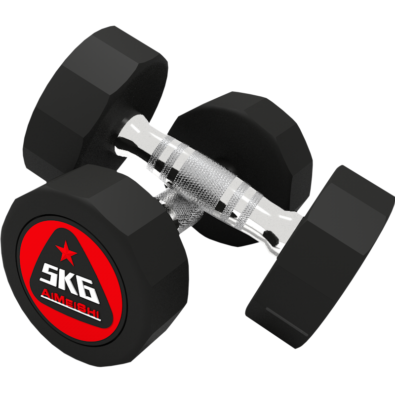 Ames gym special rubberized dumbbells for men and women universal 2.5kg 25kg home commercial fitness equipment set Z-type dumbbell rack (two layers