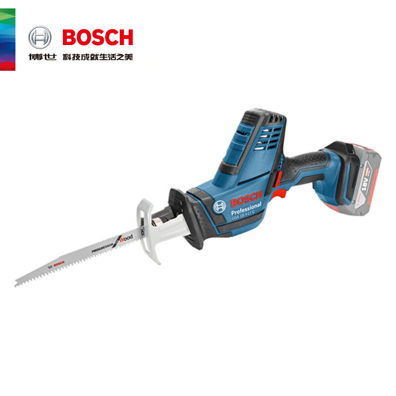 Bosch BOSCH lithium battery rechargeable saber saw reciprocating saw metal wood cutting saw GSA18V-LI Compact power tool 18V GSA18V-LI C dual electric (4.0ah) + saw blade attachment