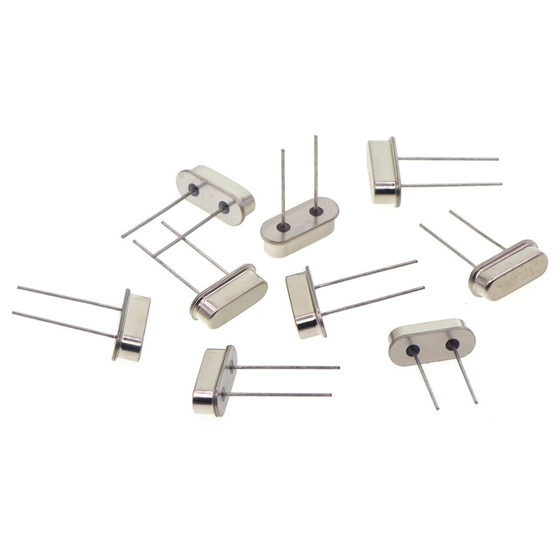 TaoTimeClub quartz crystal oscillator plug-in two-pin HC-49S passive clock crystal 3.579545MHz-40MHz 16MHz plug-in two-pin (5 pieces)