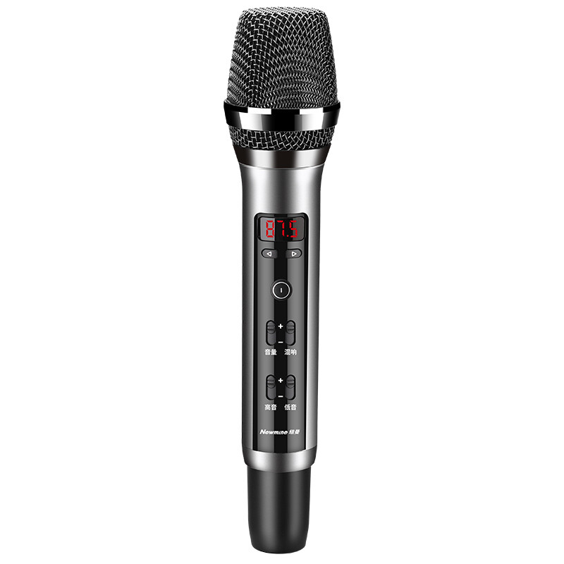 Newmine MC16 Wireless Microphone Car Microphone Karaoke Entertainment Special Equipment Mobile Live Sound Card Recording Radio FM Bluetooth Connected Dynamic Microphone