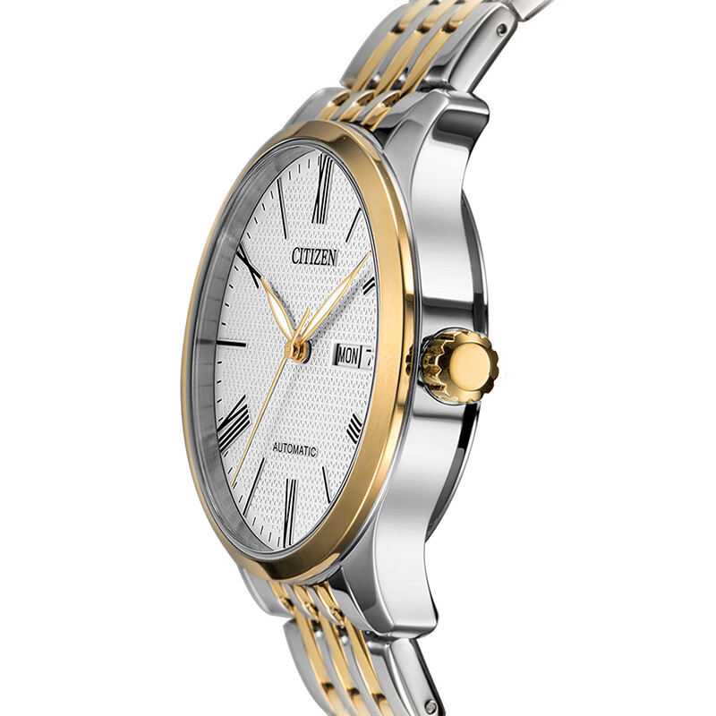 CITIZEN watch men's Japanese and Korean watch automatic mechanical day display dial steel belt business New Year gift NH8354-58A