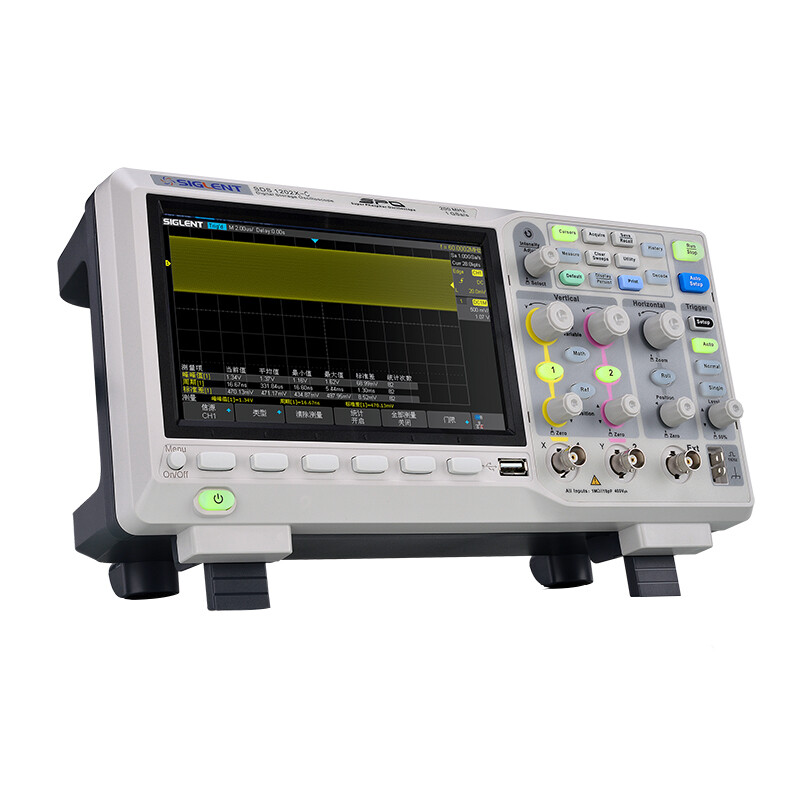 SIGLENT digital oscilloscope dual-channel oscilloscope digital color screen fluorescent screen oscilloscope SDS1202X-C SDS1202X-C standard (bandwidth 200M)