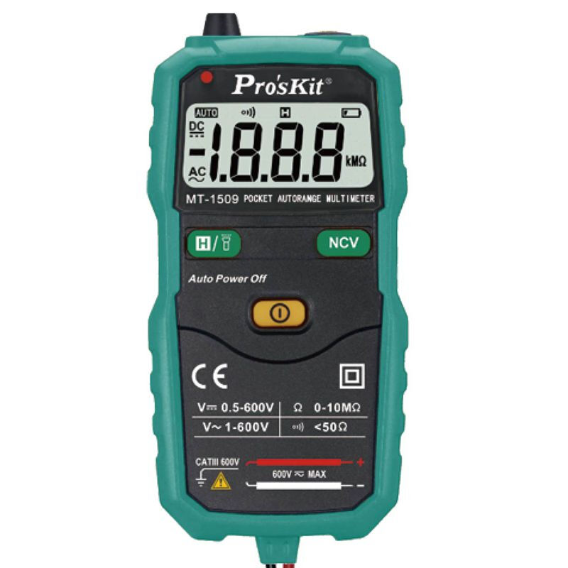 Pro sKit MT-1509-C Multimeter Smart Pocket Automatic Voltmeter