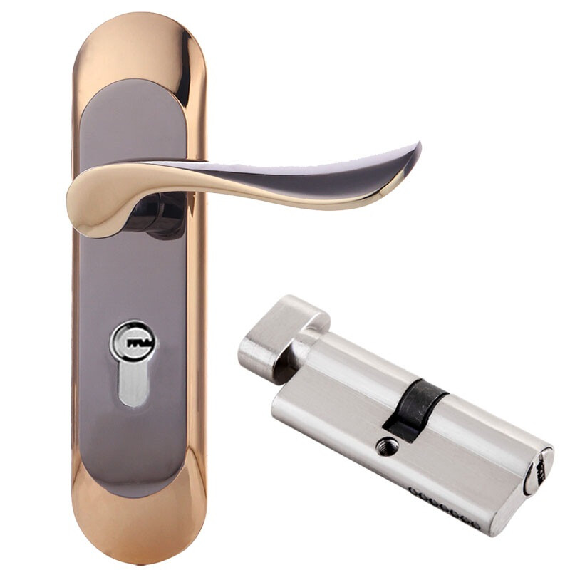 Yuhuaze Yhz 7601 Modern European Minimalist Interior Door Lock Room Yuhuaze Yhz 7601 Modern European Minimalist Interior Door Lock Room Solid Wood Locks Local Gold Black