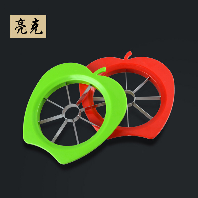 Liangke German food-grade stainless steel cored fruit cutter, apple cutter 10CM extra large fruit cutter, fruit splitter LK-612 red